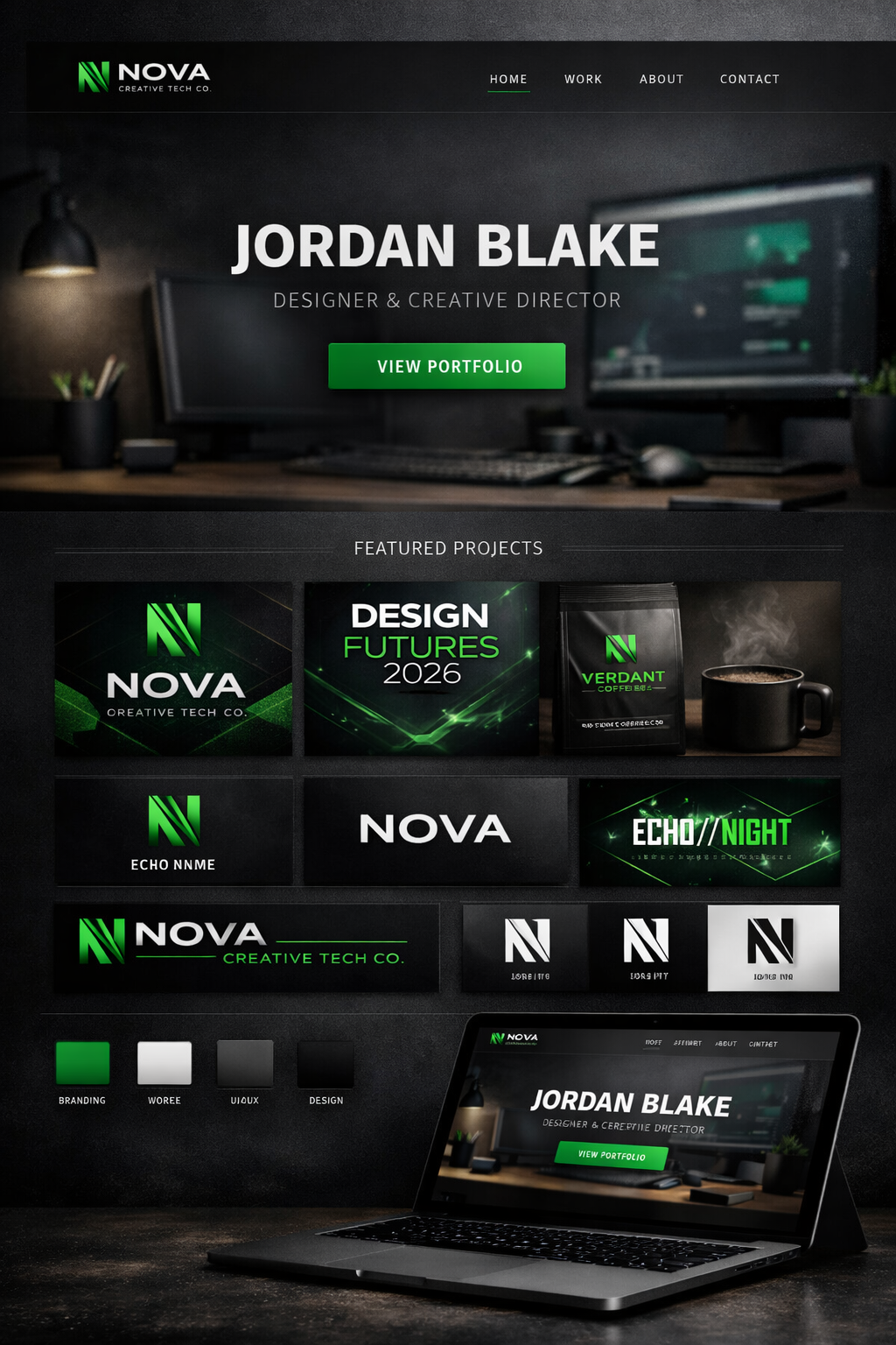 Jordan Blake Portfolio UI